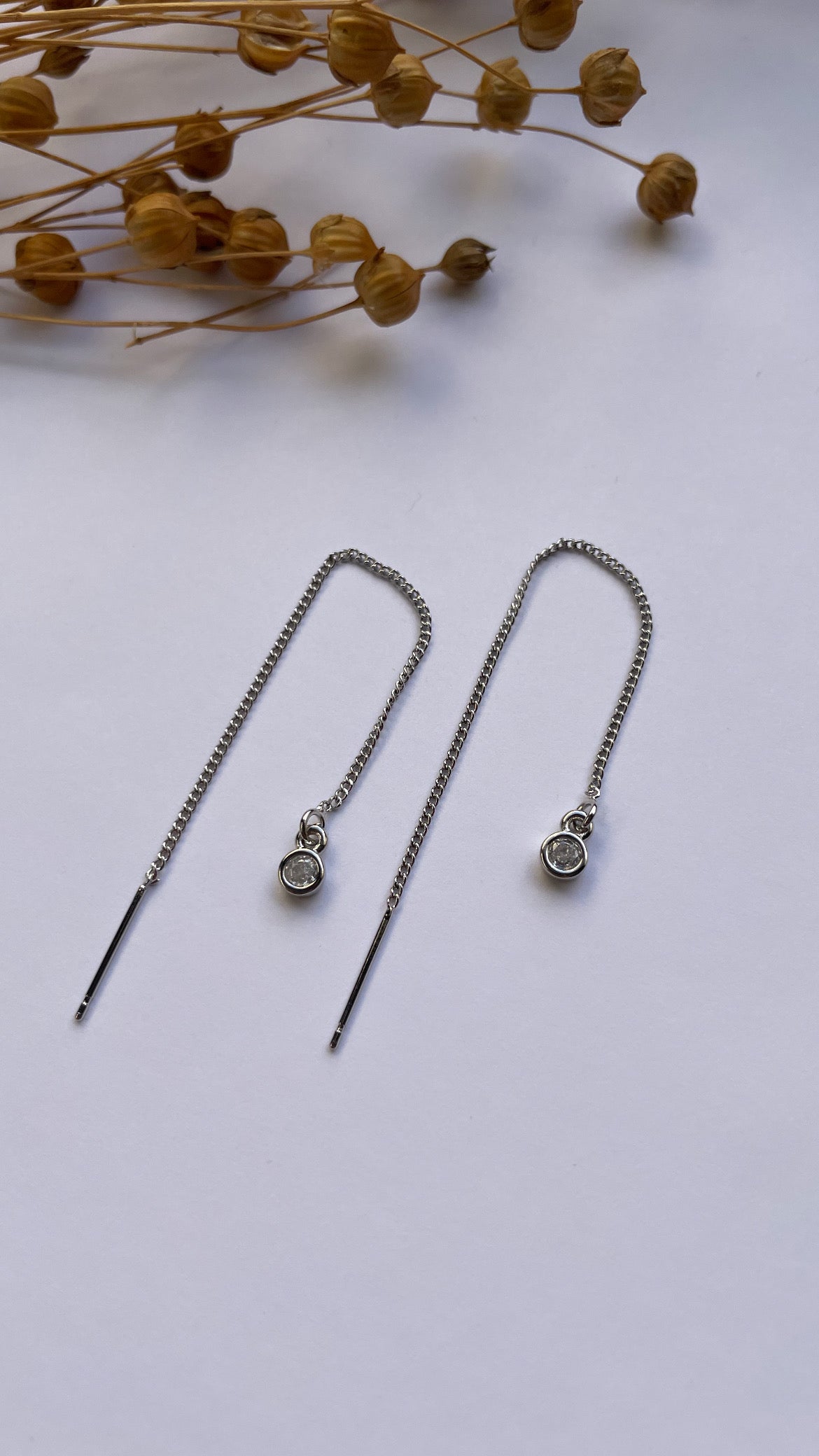 Ear chain classic silver