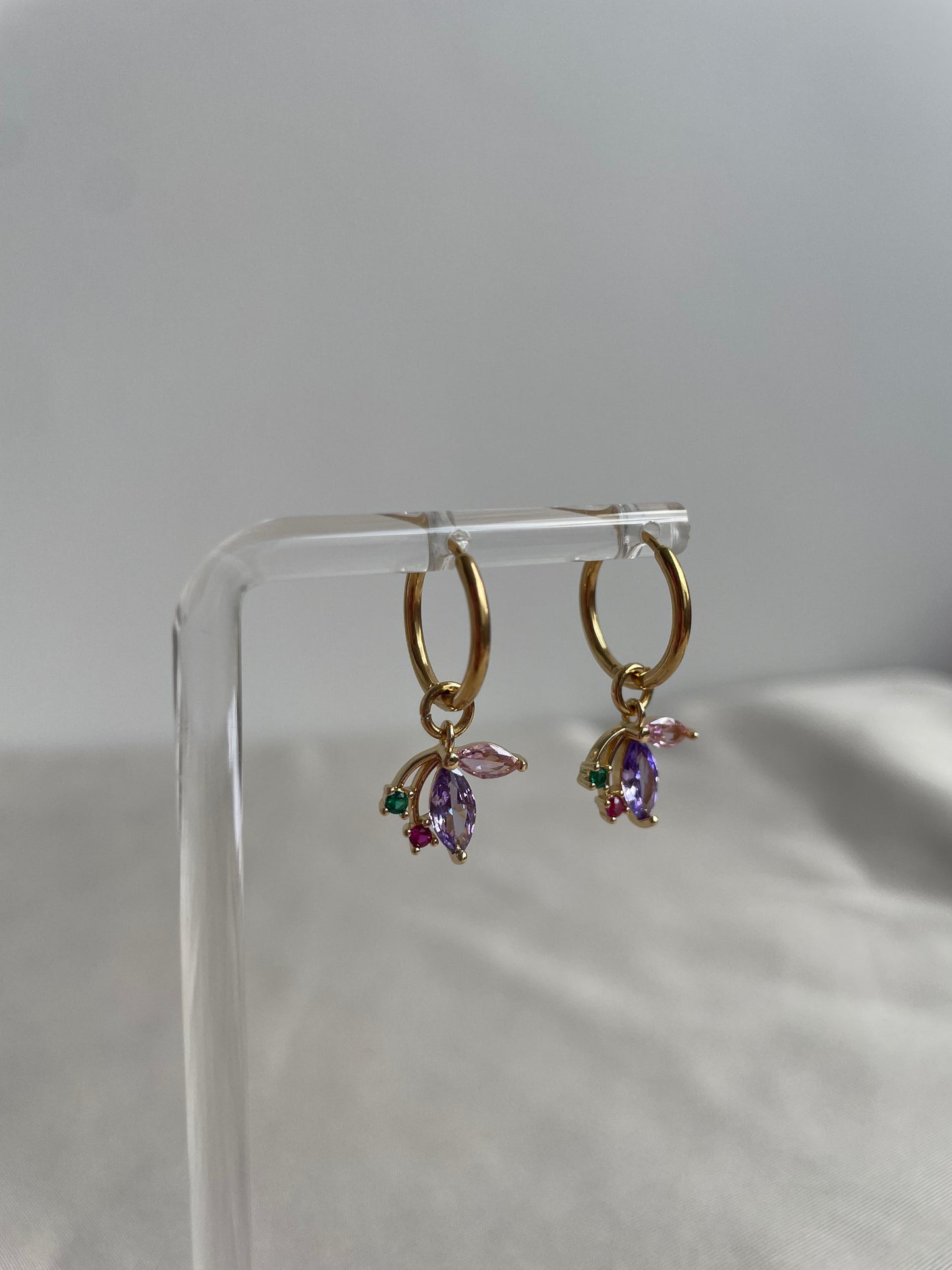 Colour sparkle hoops