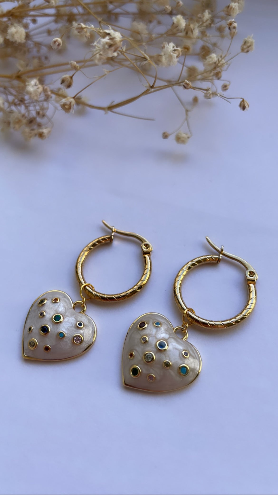 Hearts of gold oorringen