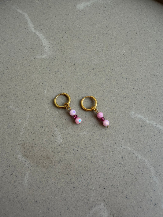 Blush earrings