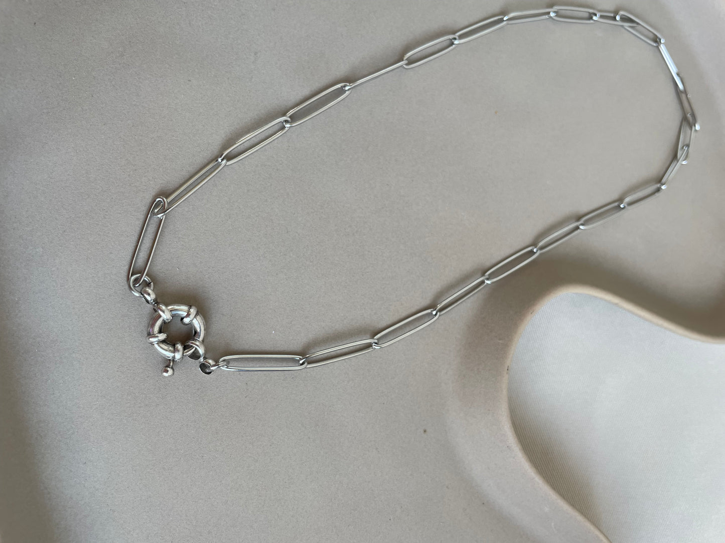Silver chain necklace