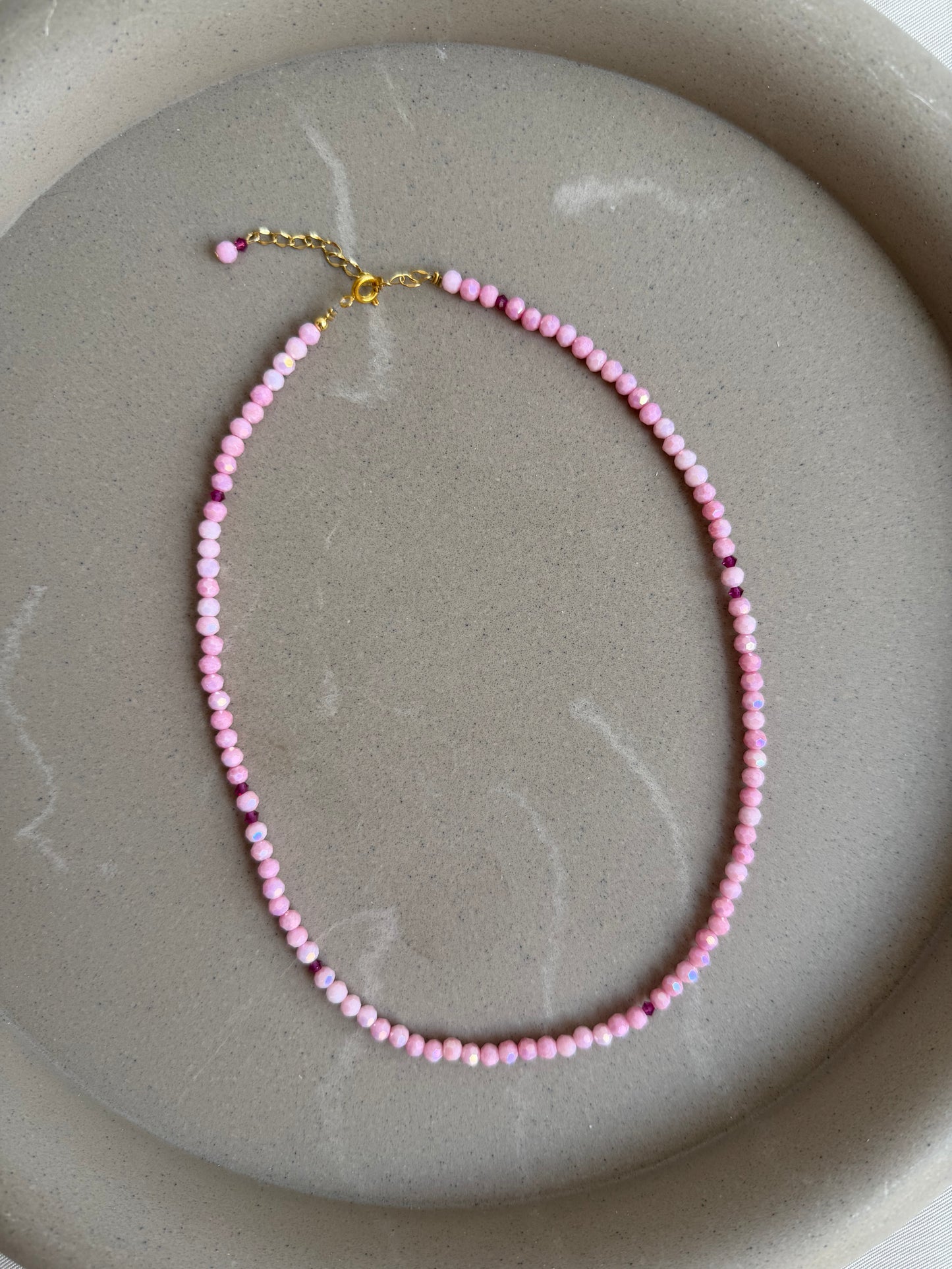 Blush necklace