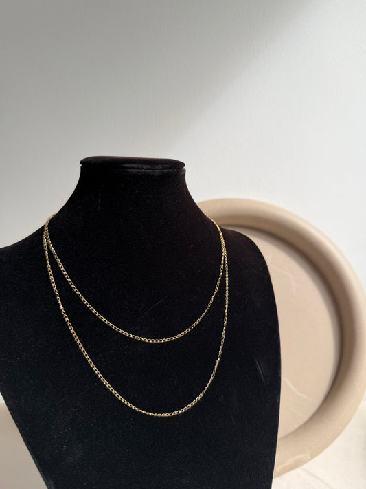 Double Layered Gold Necklace