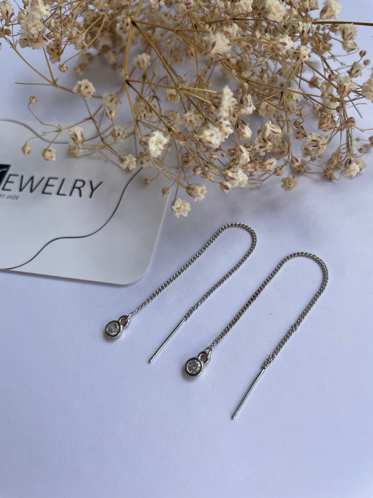Ear chain silver