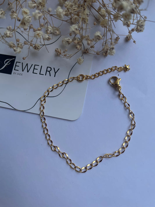 Armbandje ovaal schakel